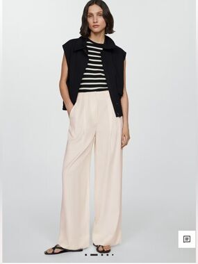 New Mango darts lyocell - Elegant High-Rise Pants